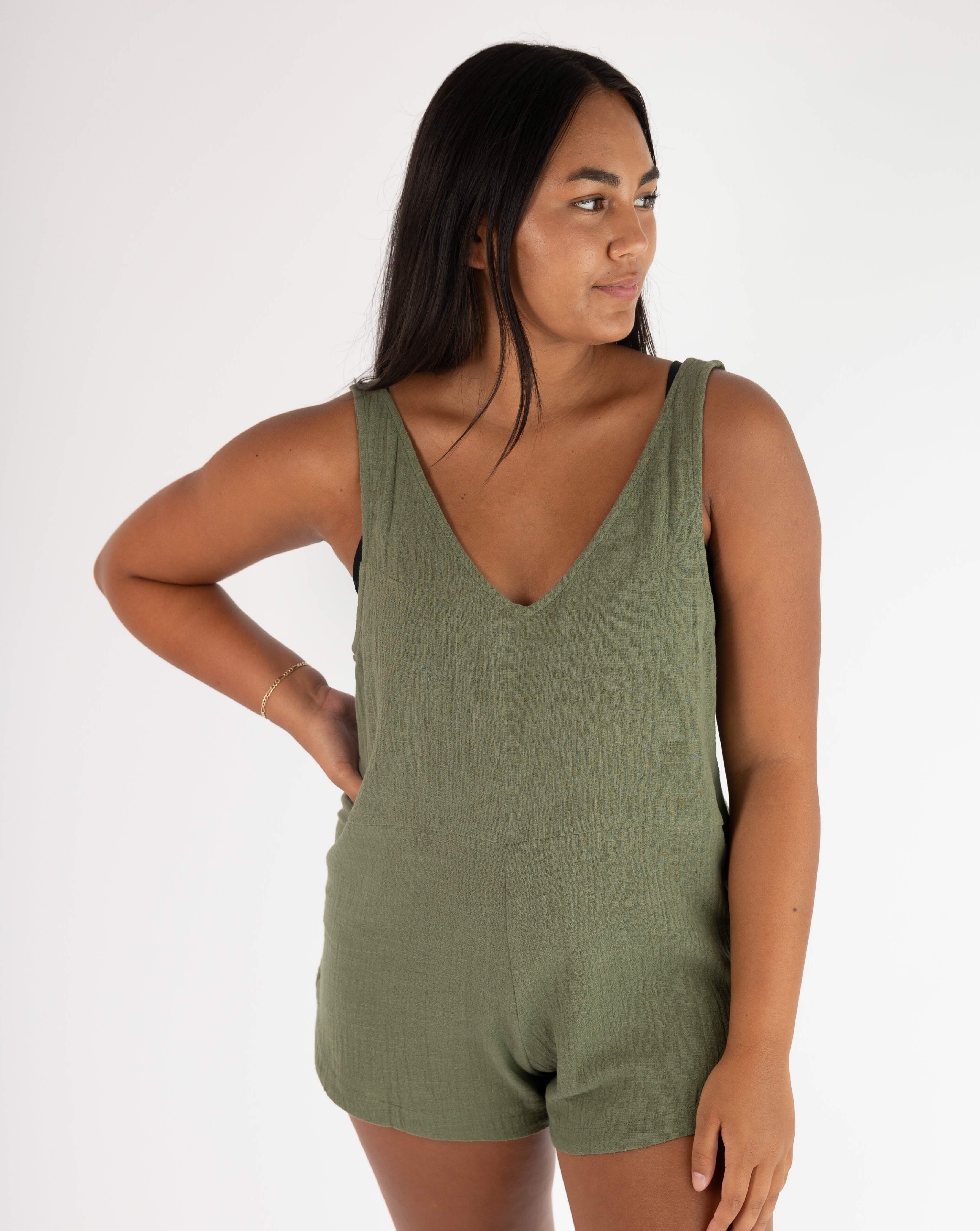 Mila romper - Olive